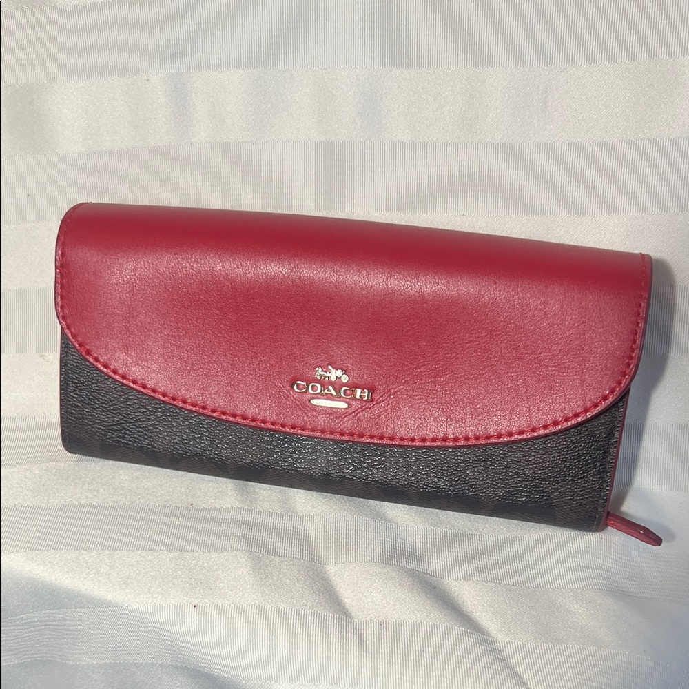 Coach Red and Black Women's Wallet